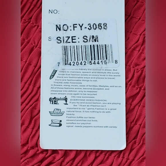 NWT AZ Women's Red Tiered Smocked Maxi Sundress | Adjustable Straps | S/M - Picture 4 of 6